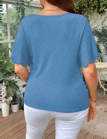 Tricou Shein Curve+, albastru