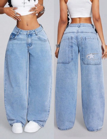 Jeans Shein, albastru