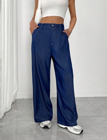 Pantaloni Shein, albastru