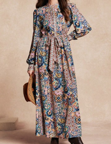 Rochie maxi Shein, mix culori