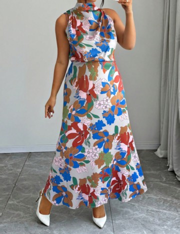 Rochie maxi Shein, mix culori