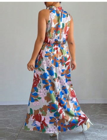 Rochie maxi Shein, mix culori