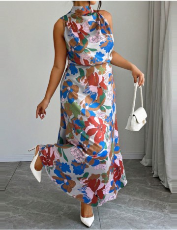 Rochie maxi Shein, mix culori