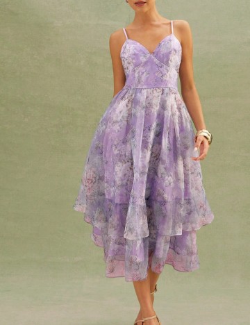 Rochie midi Shein, mix culori