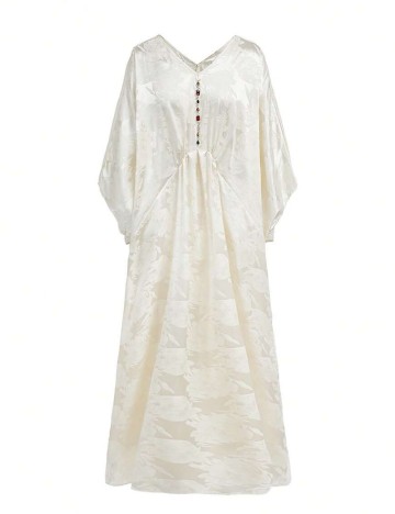 Rochie maxi Shein, crem