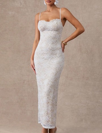Rochie maxi Shein, alb