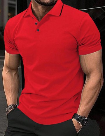 Tricou MANFINITY by Shein, roșu