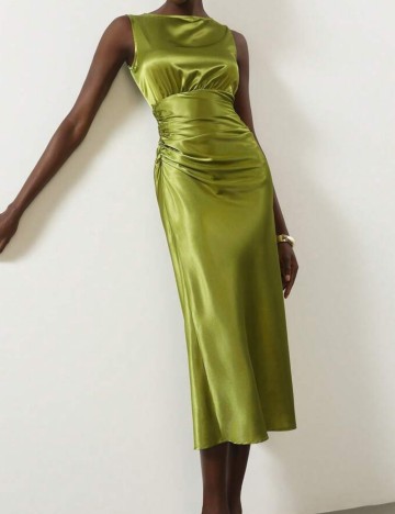 Rochie midi Shein, verde