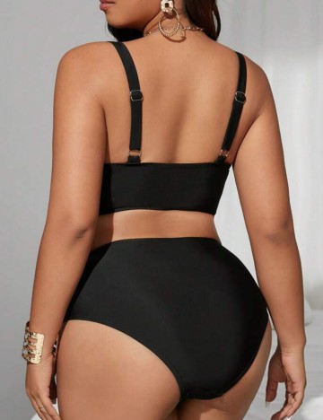 Costum de baie Shein Curve+, negru