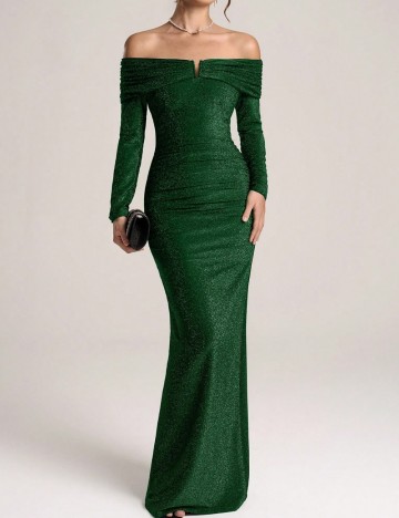 Rochie de ocazie Shein, verde