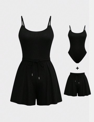 Compleu Shein Curve+, negru