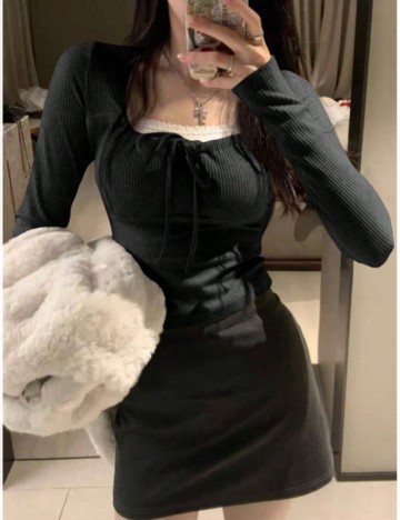 Bluză DAZY by Shein, negru