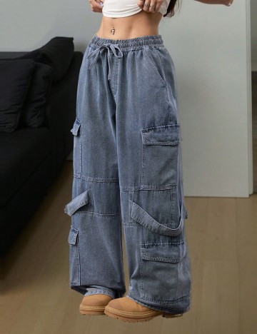 Jeans Shein, albastru