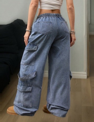 Jeans Shein, albastru