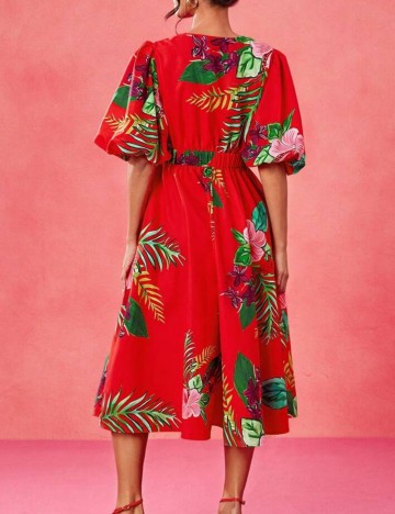 Rochie midi Shein, mix culori