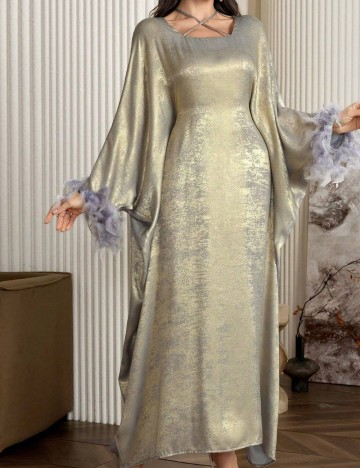 Rochie maxi Shein, mix culori
