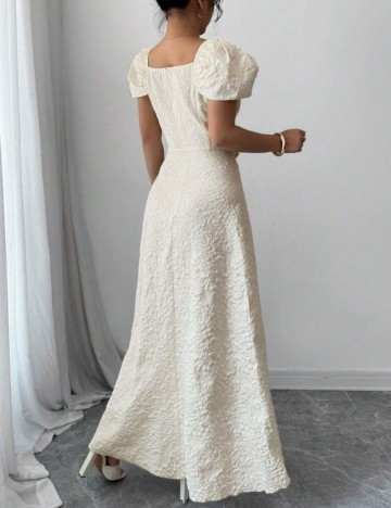 Rochie maxi Shein, crem