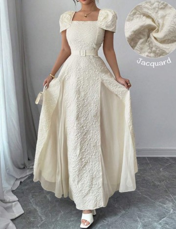 Rochie maxi Shein, crem