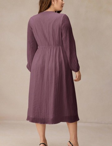 Rochie midi Shein Curve+, mov
