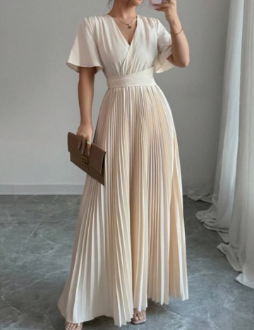 Rochie maxi Shein, crem