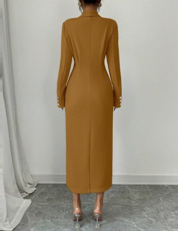 Rochie Tip Sacou Shein, maro