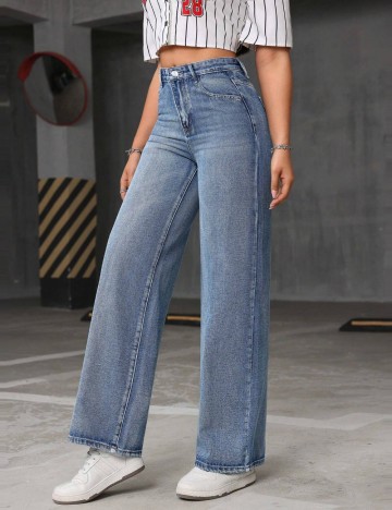 Jeans Shein, albastru