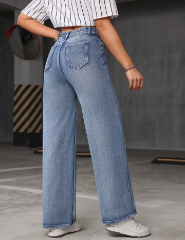 Jeans Shein, albastru