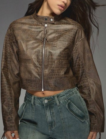 Jachetă Missguided by Shein, maro