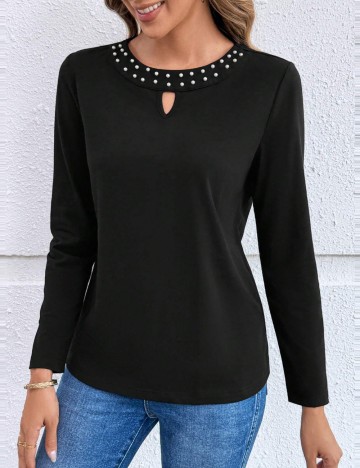 Bluză Emery Rose, negru