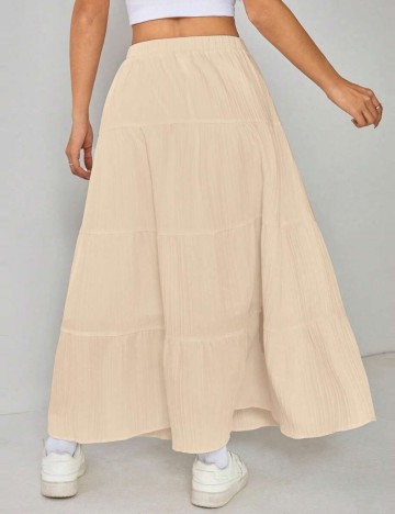 Fustă maxi Shein, crem