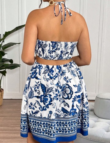 Rochie mini Shein Curve+, mix culori