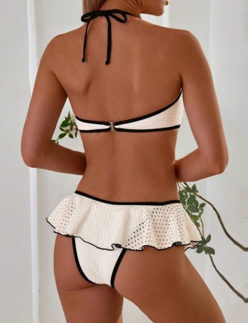 Costum de baie Shein, alb