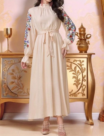 Rochie maxi Shein, crem