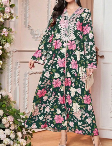 Rochie maxi Shein, mix culori