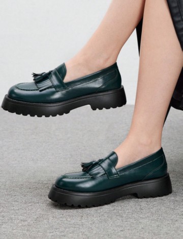Pantofi CUCCOO by SHEIN, verde