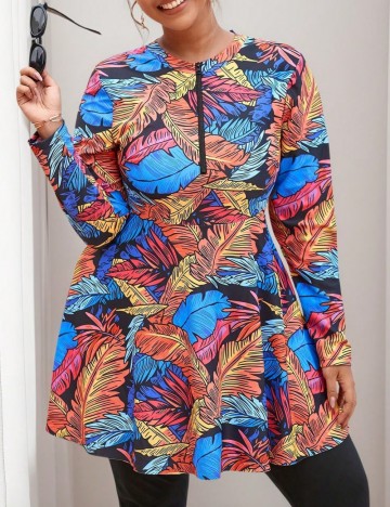 Costum de baie Shein Curve+, mix culori