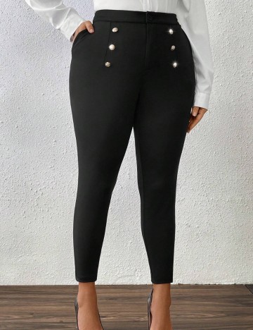 Pantaloni Shein Curve+, negru