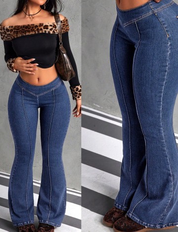 Jeans Shein, albastru