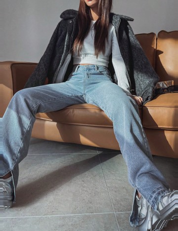 Jeans DAZY / LESS by SHEIN, albastru
