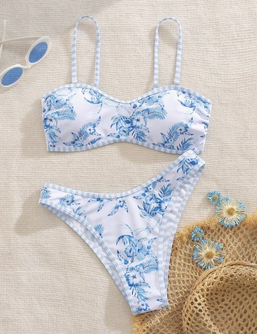 Costum de baie Shein, mix culori