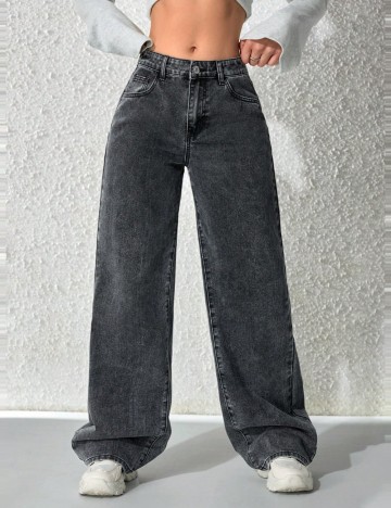 Jeans Shein, negru