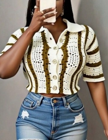 Top Shein, mix culori