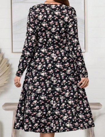 Rochie midi Shein Curve+, mix culori