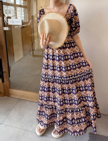 Rochie maxi Shein, mix culori
