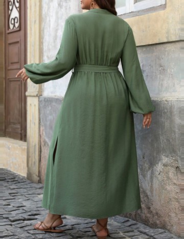 Rochie maxi Shein Curve+, verde