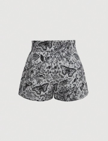 Pantaloni scurți Shein Curve+, gri