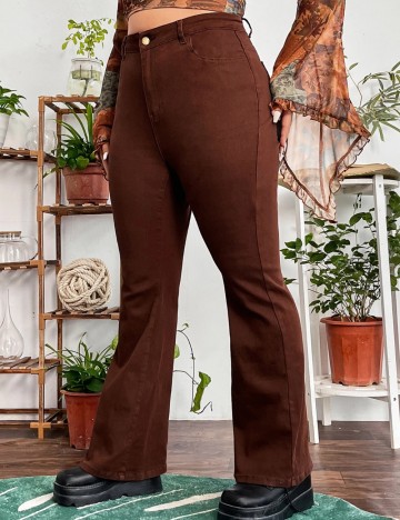 Jeans Shein Curve+, maro