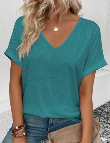 Tricou Shein, turcoaz