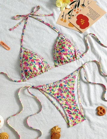Costum de baie Shein, mix culori