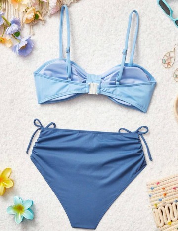 Costum de baie Shein, albastru